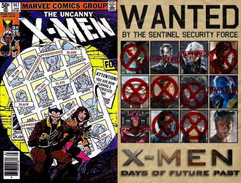 xmen days of future past comic and film
